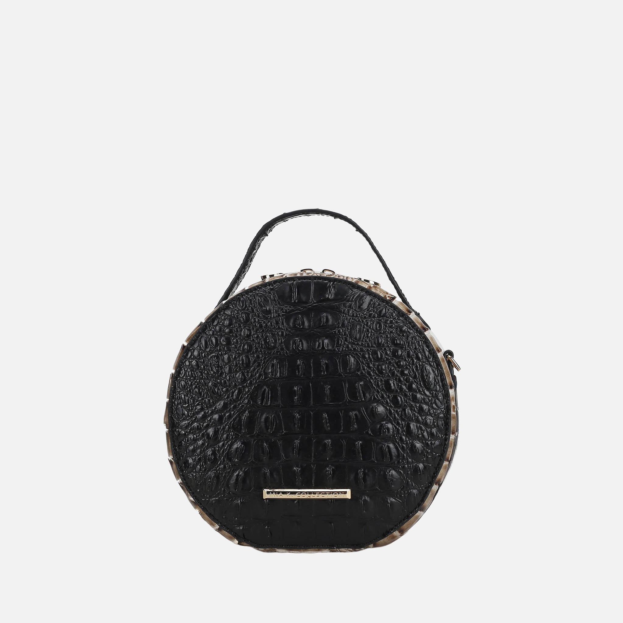 Ynnari Croc Round Crossbody Bag