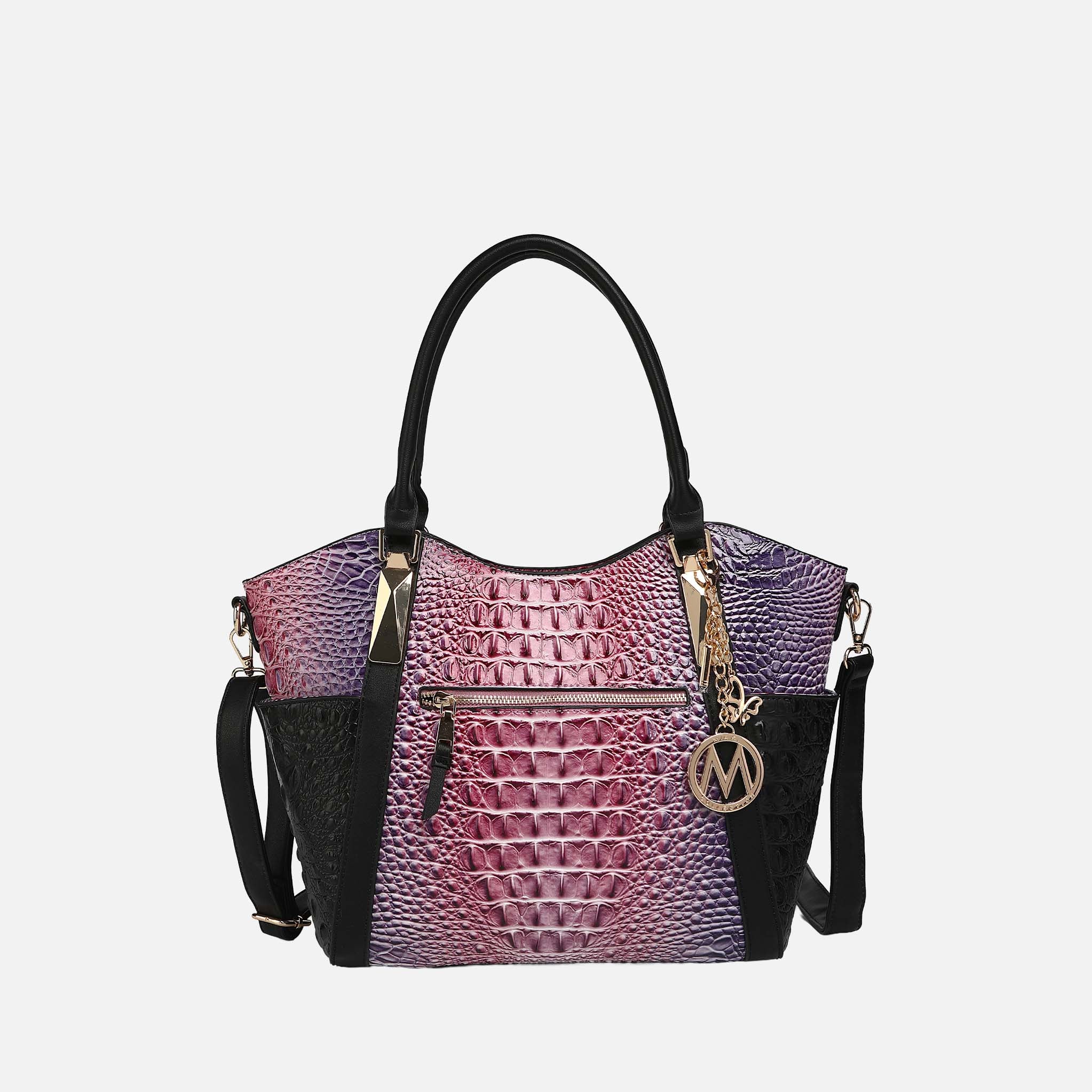 Janise Gradient Croc Tote handbag