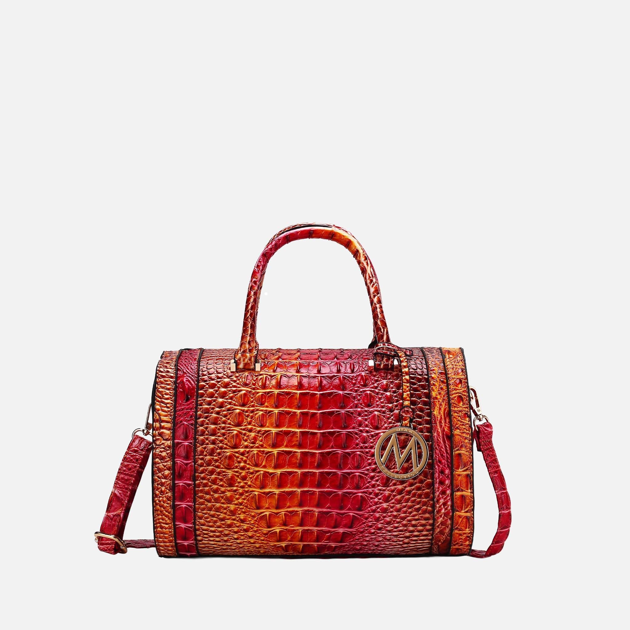 Eleanor Gradient Croc Shoulder Bag