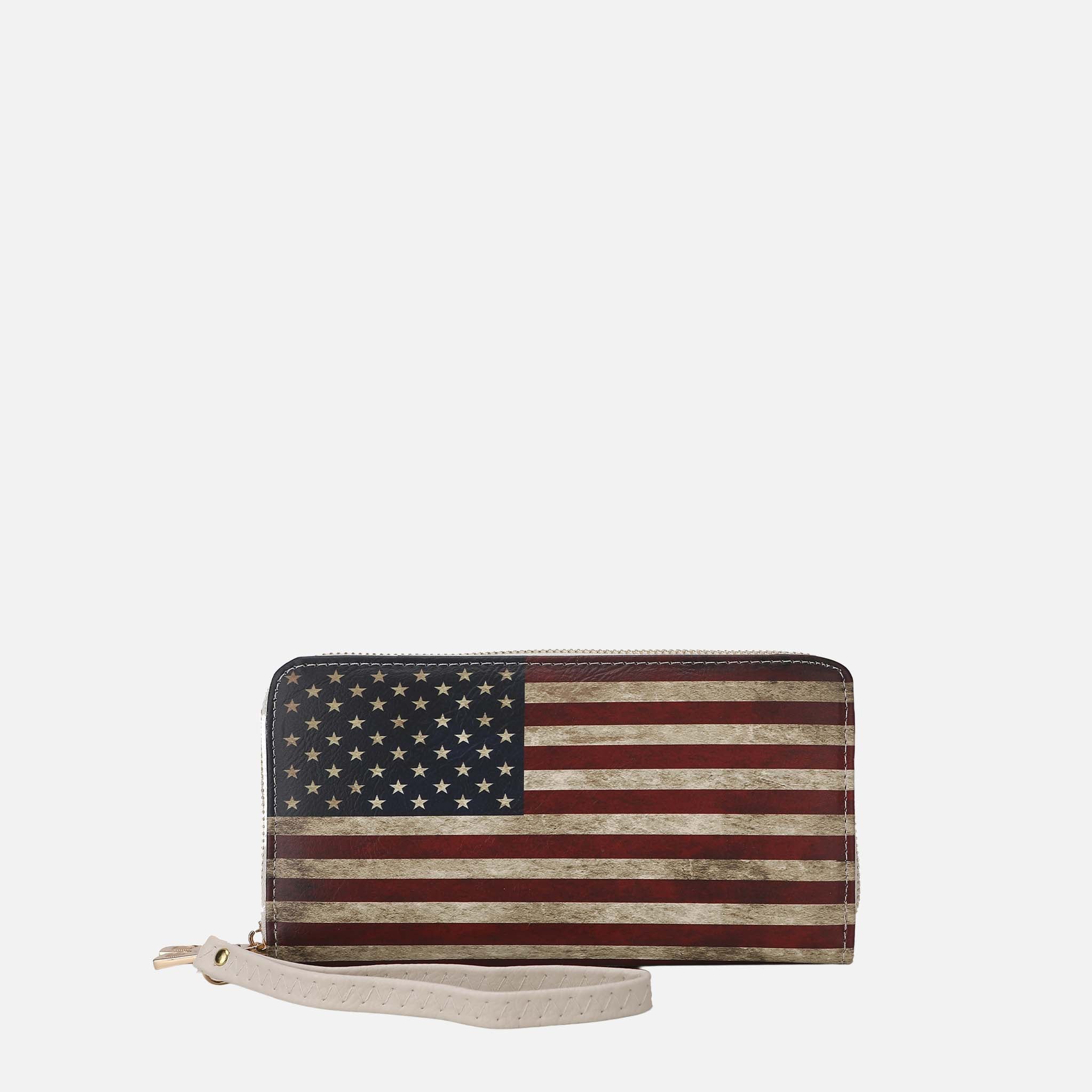Uriel Printed Flag Wallet