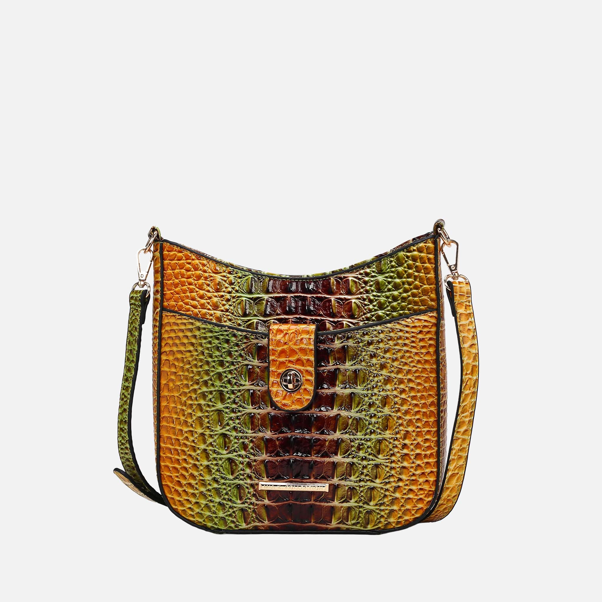 Giovana Gradient Croc Crossbody Bag