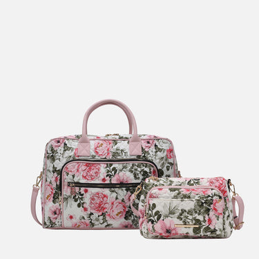 Zoe Quilted Cotton Weekender and Crossbody Bag