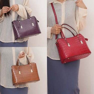 Aurelia Embossed Shoulder Bag