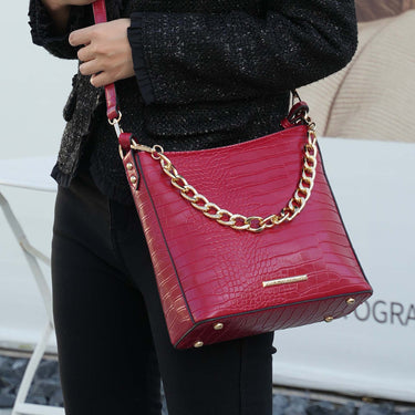 Bizzy Embossed Shoulder Bag