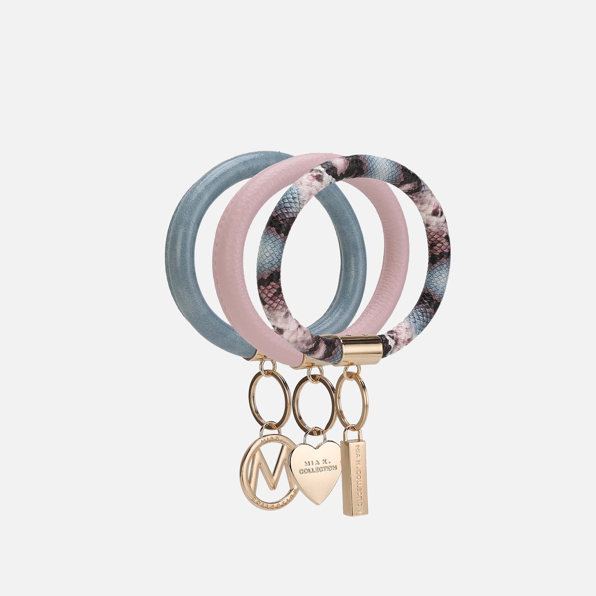 Jasmine Bangle Bracelet Keyring Set