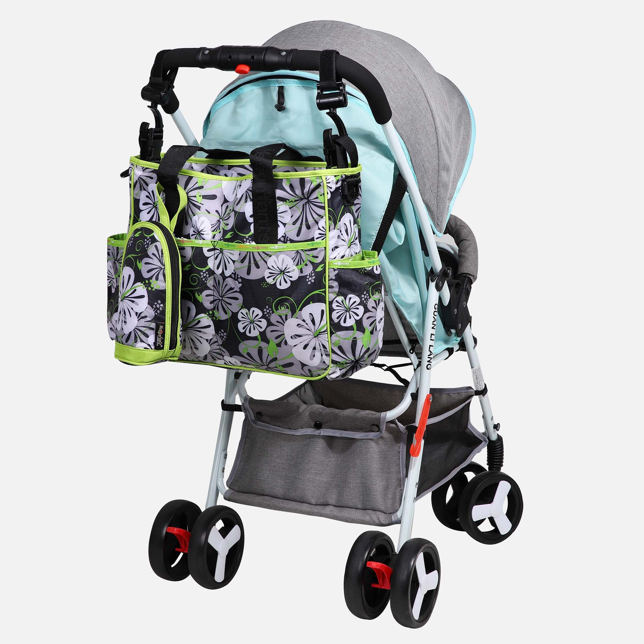 Lilies Polyester Baby Bag