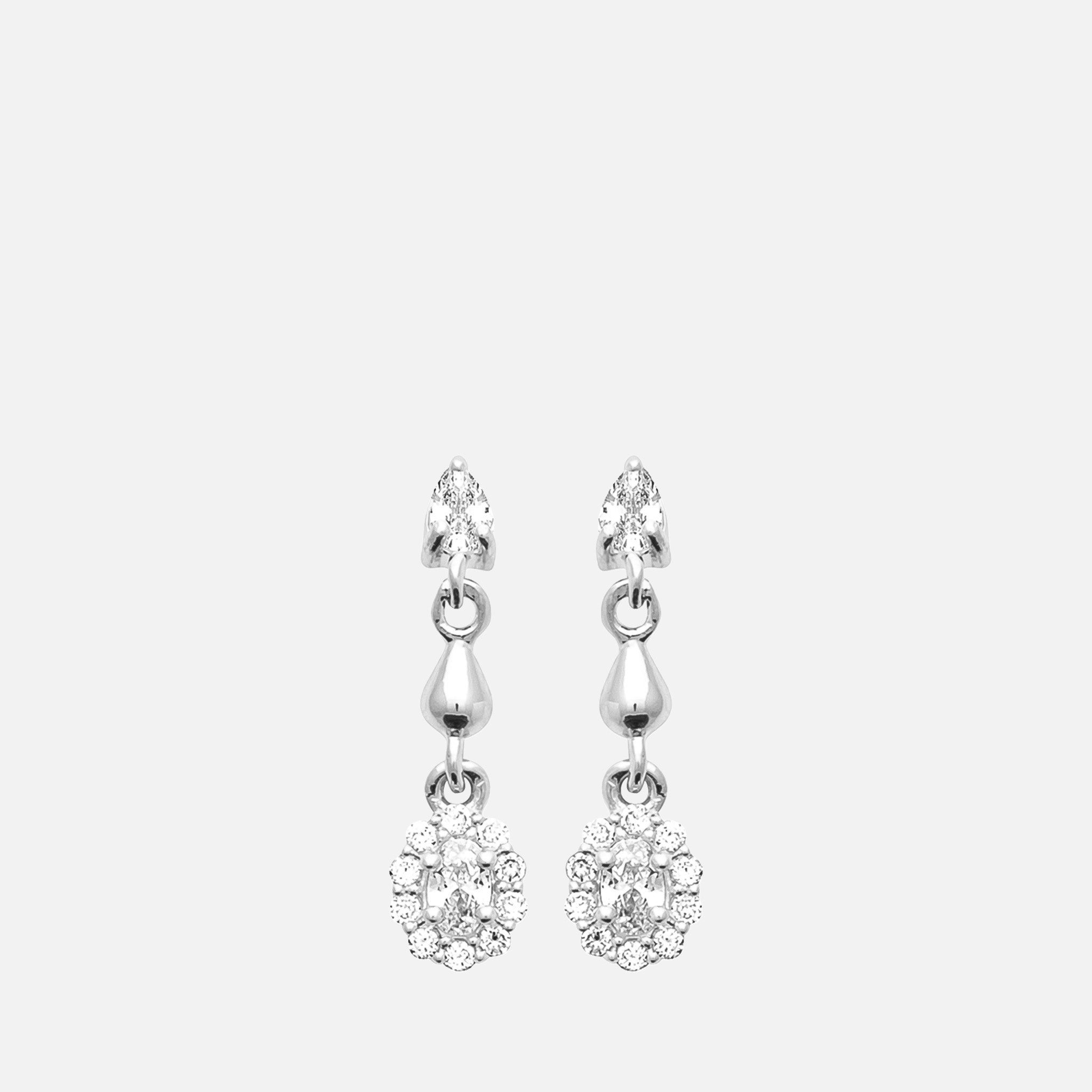 Halo Drop Earrings