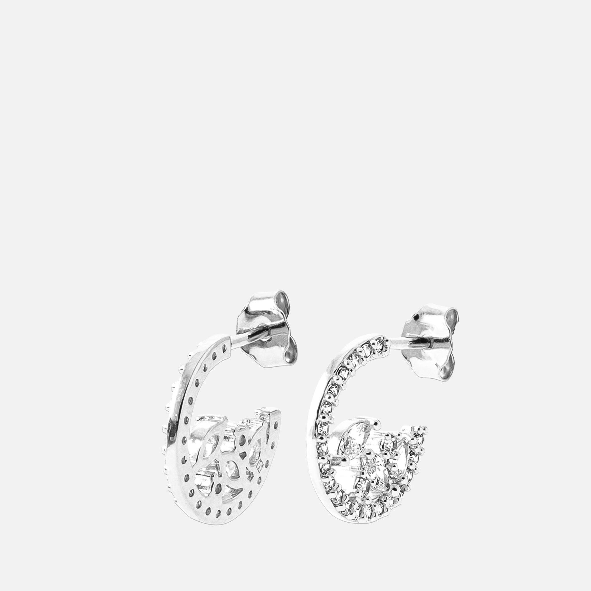 Halo Marquise Stud Hoops