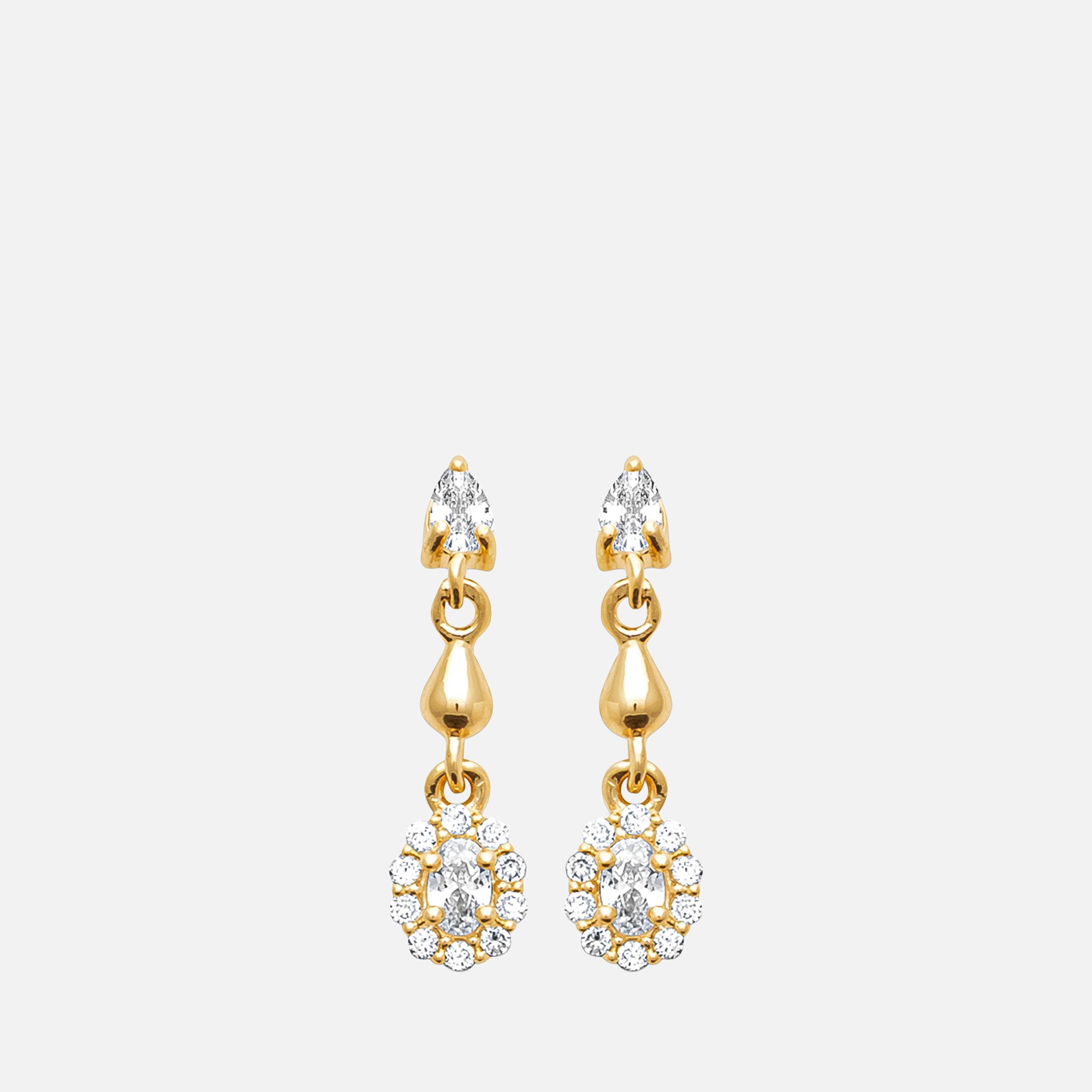 Halo Drop Earrings