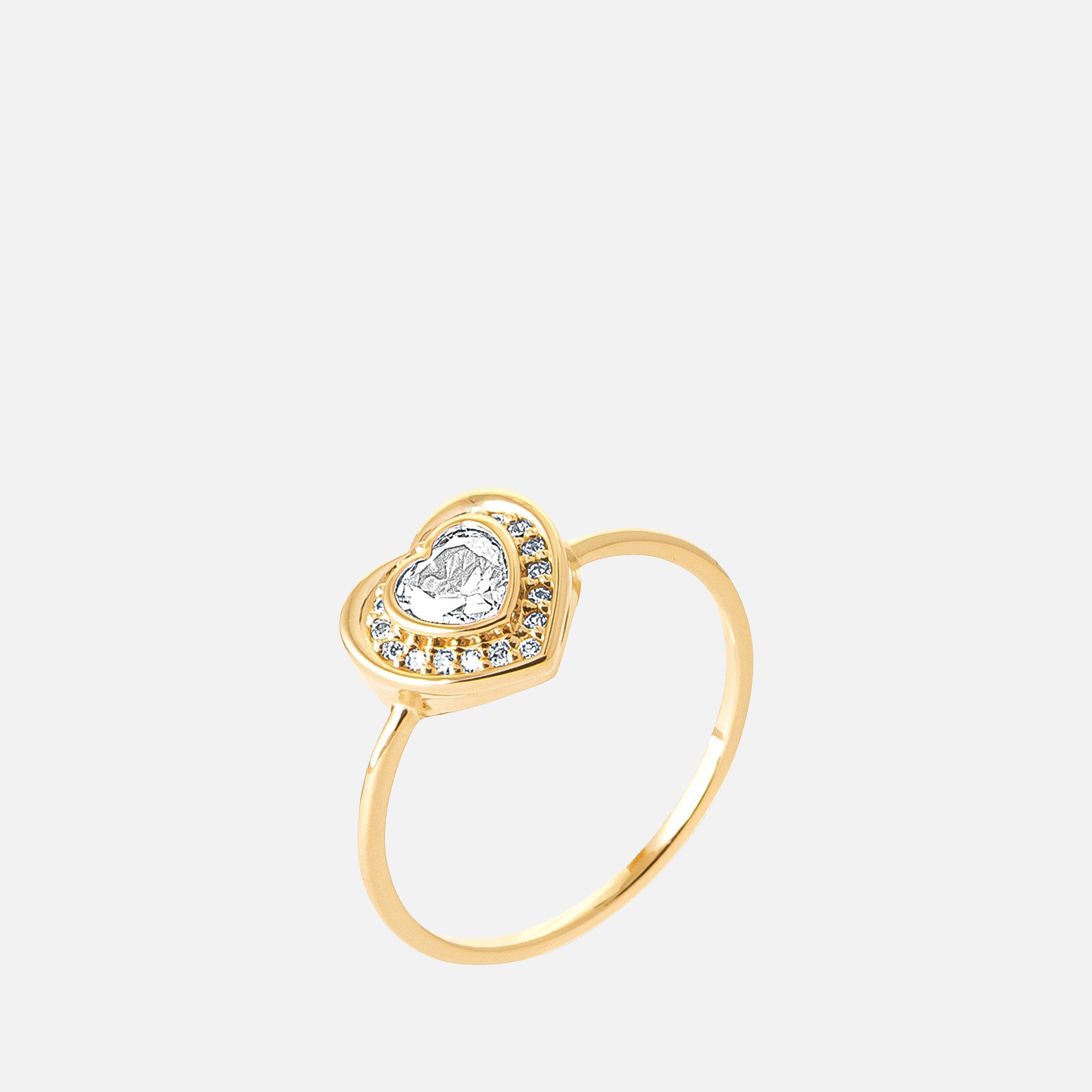 Selene Heart Halo Ring