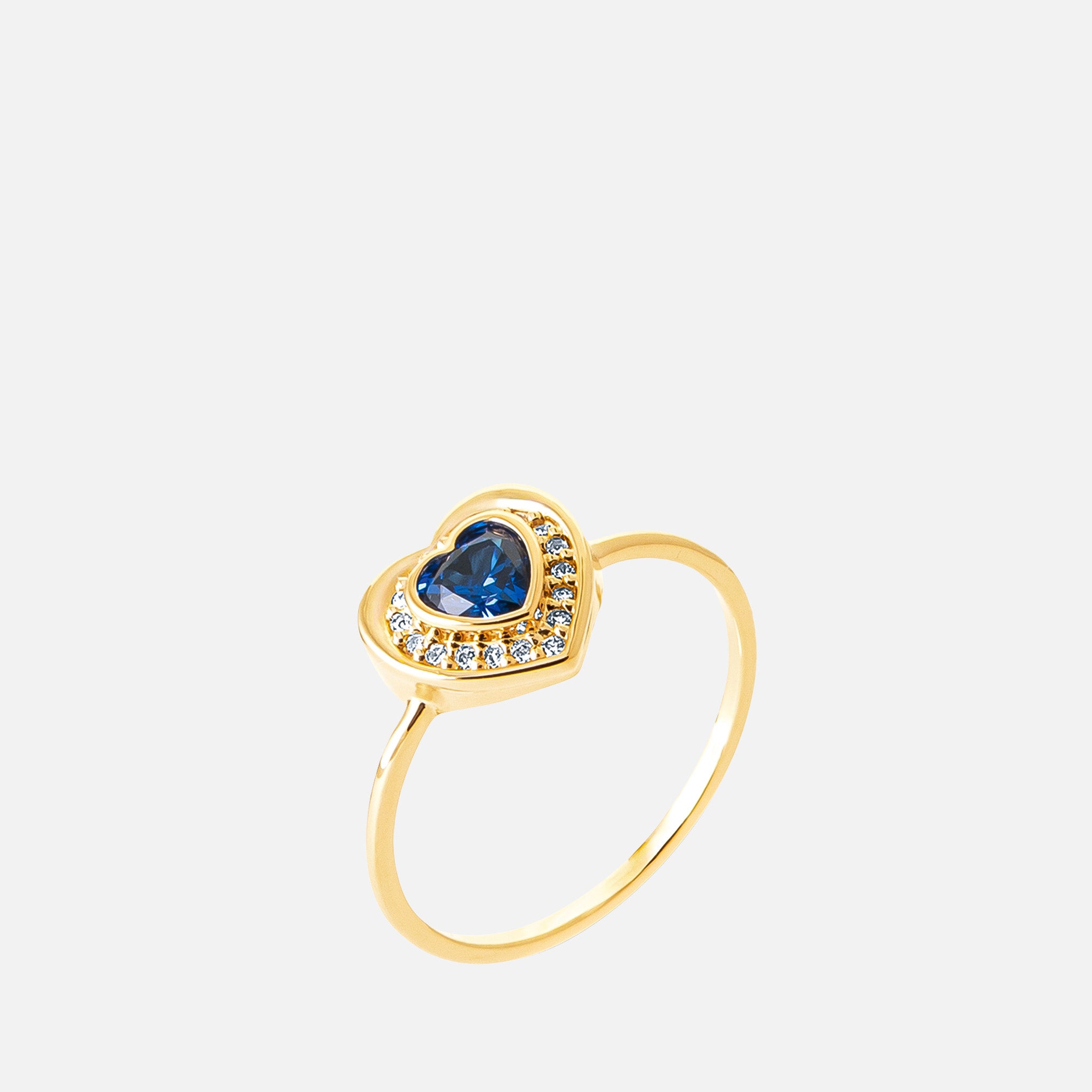 Selene Heart Halo Ring