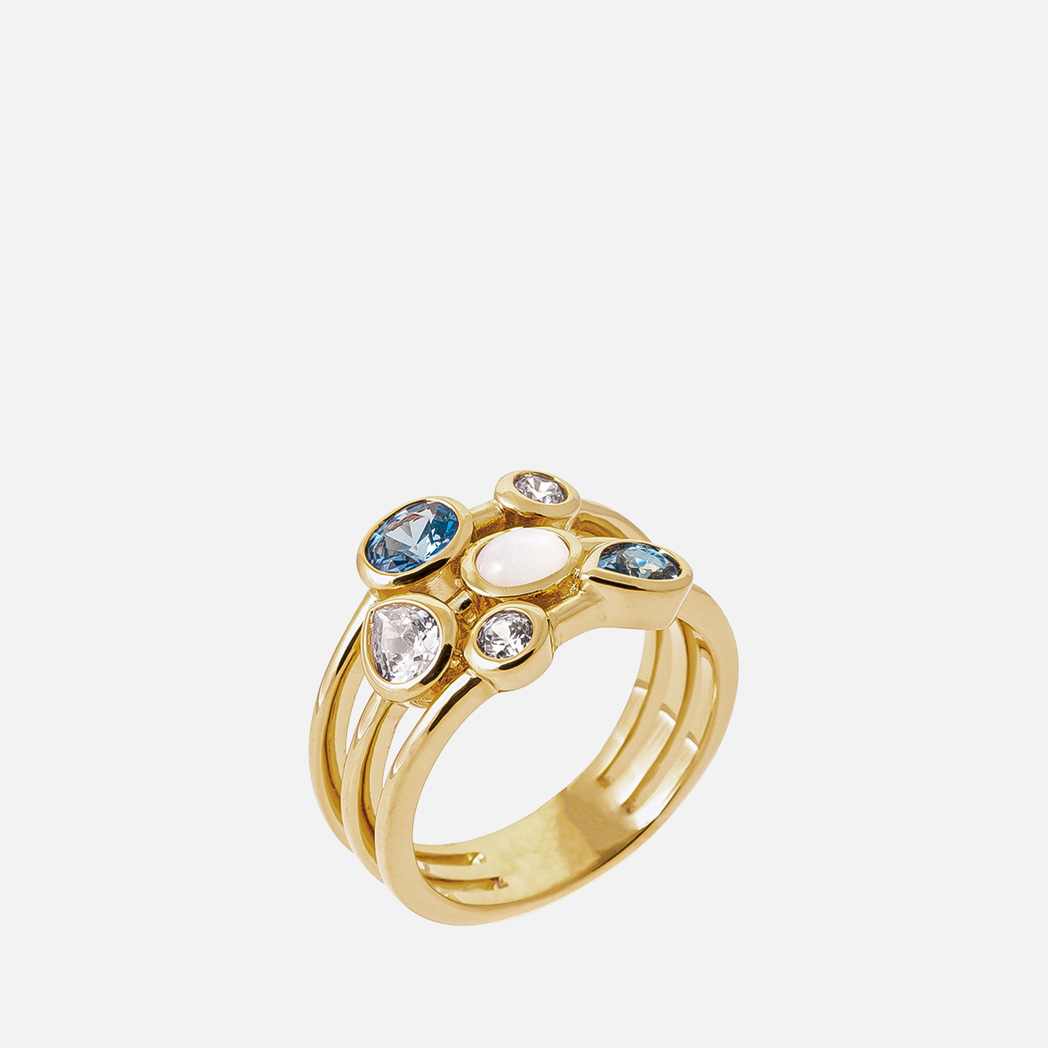 Celeste Cluster Silver Ring