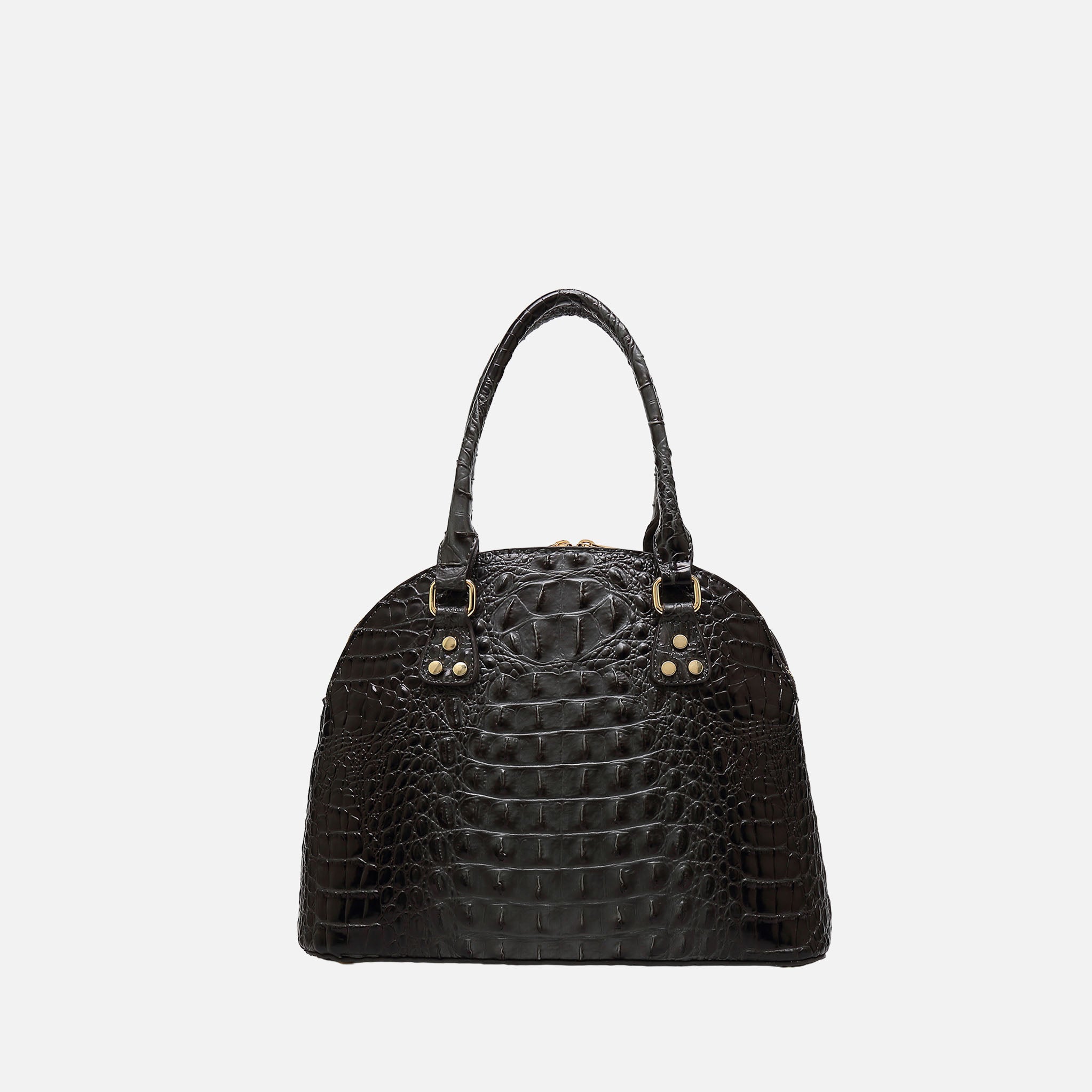Staci Embossed Satchel Bag