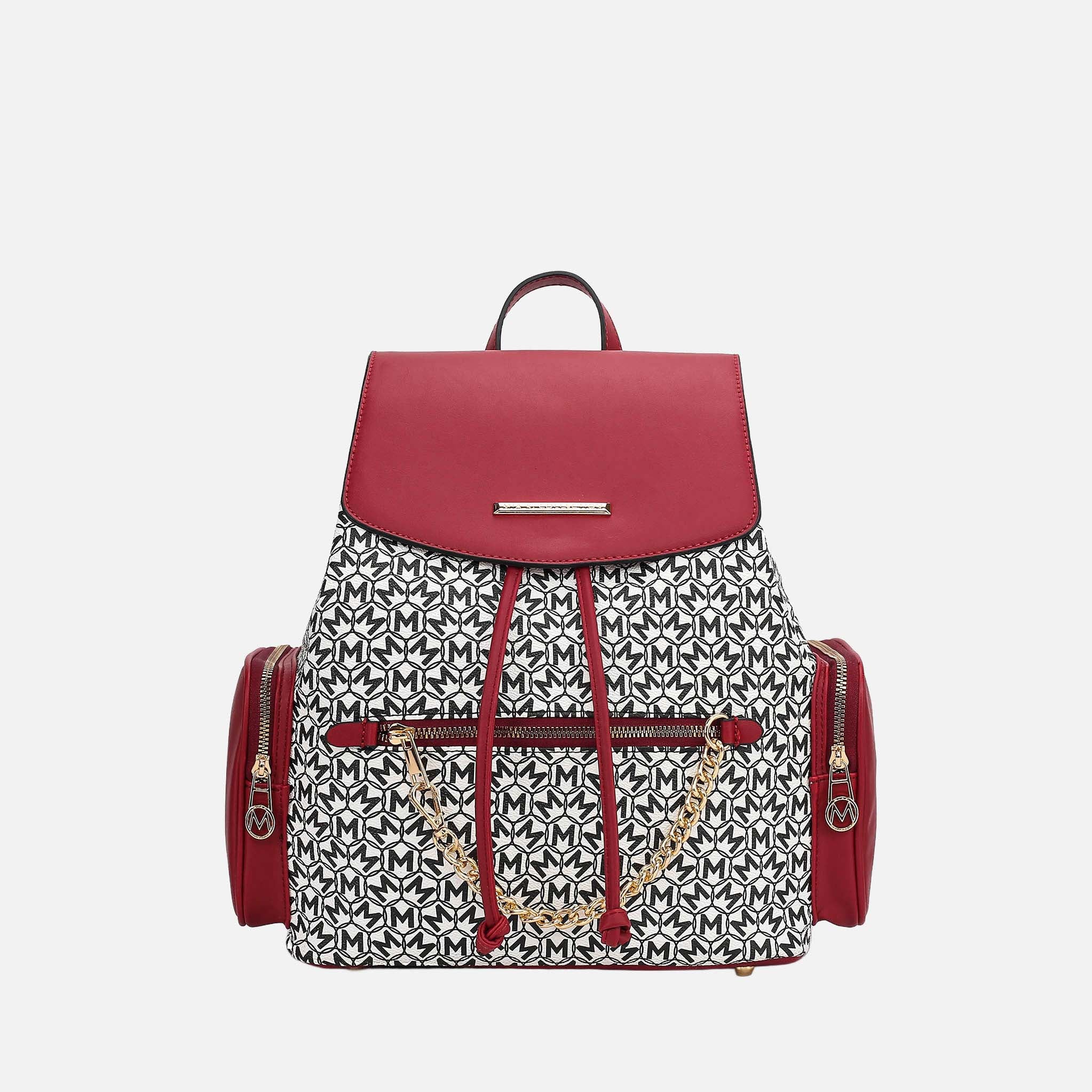 MKF Collection by Mia K. Women's Issah Backpack in Black Vegan