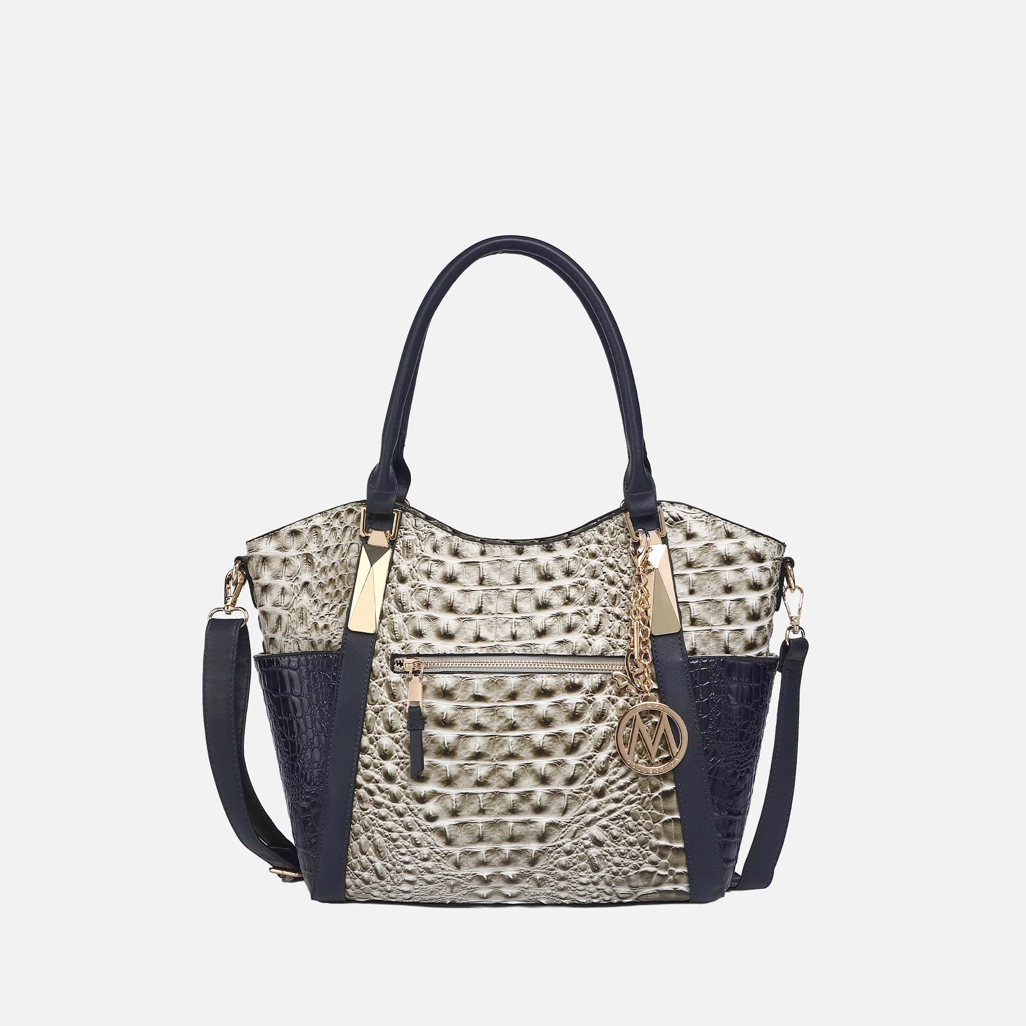 Janise Croc Tote handbag