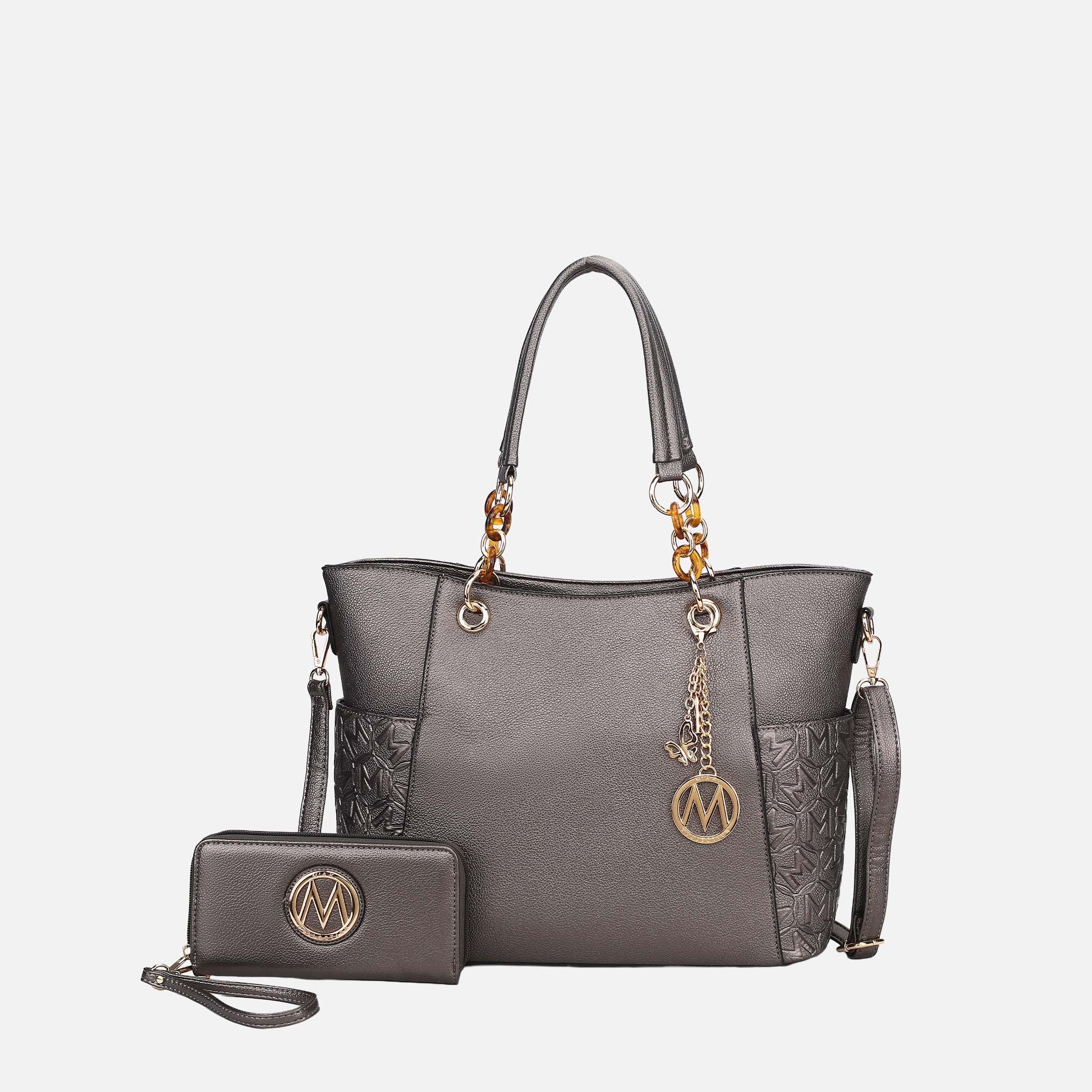 Merlina Embossed Tote Bag and Set