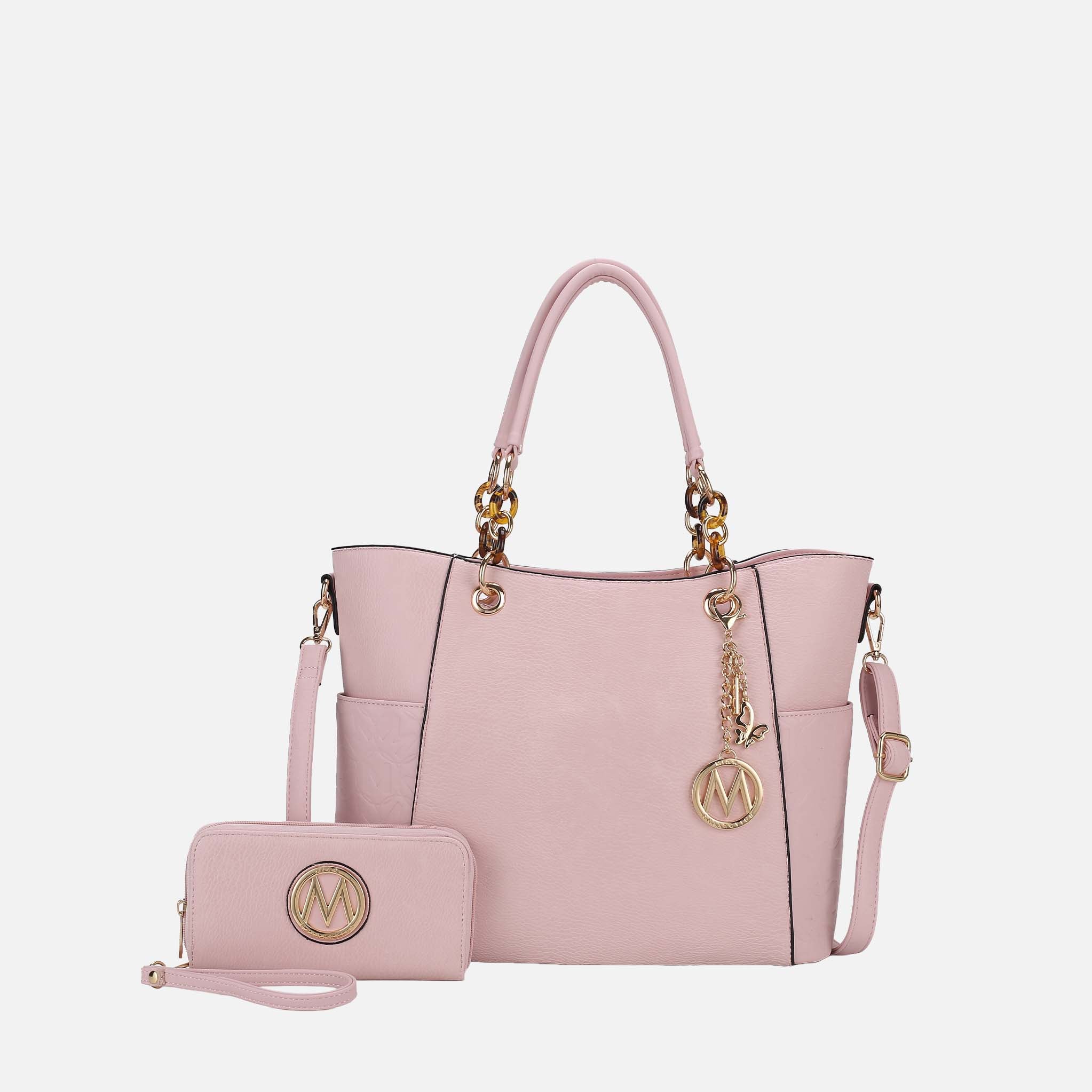 Merlina Embossed Tote Bag and Set