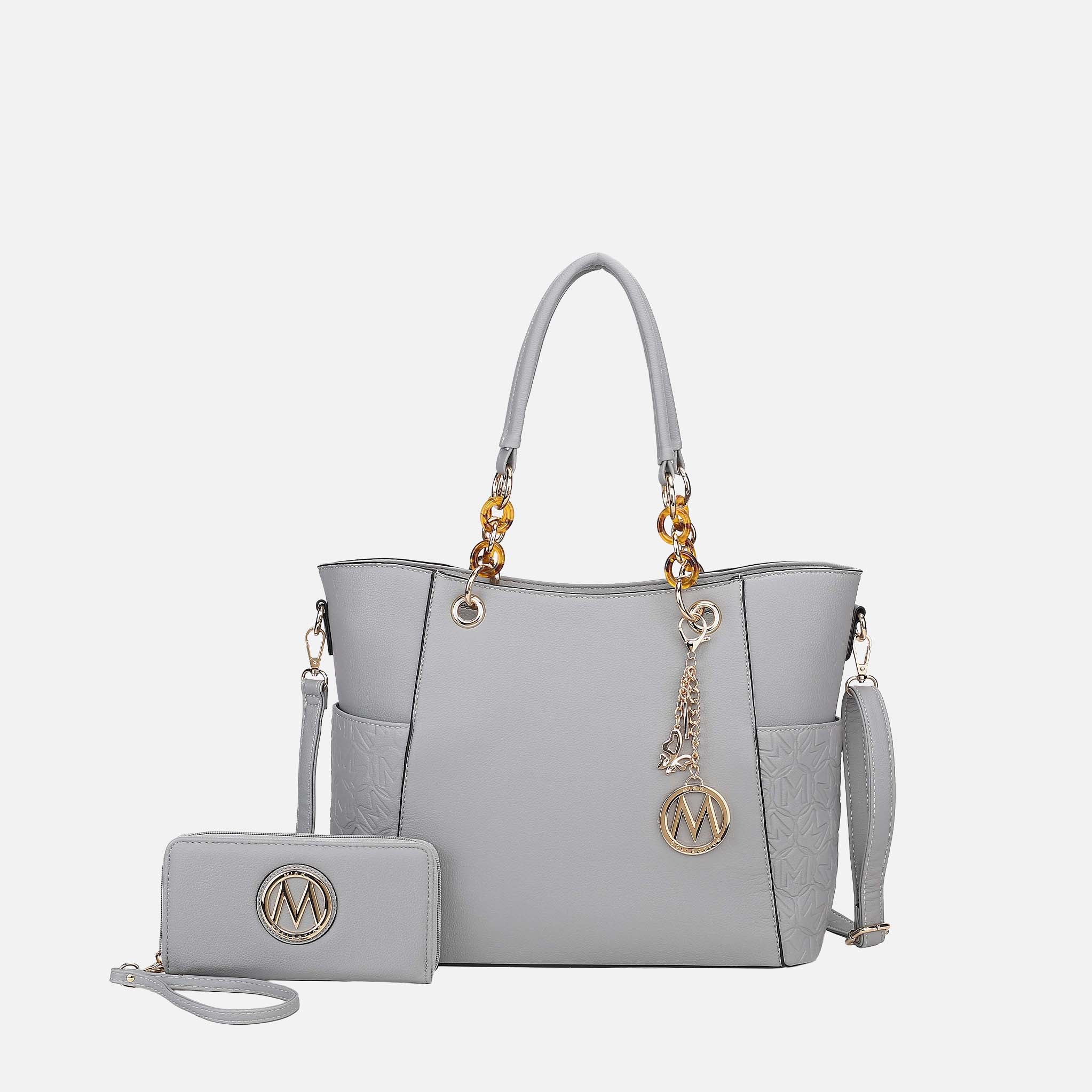 Merlina Embossed Tote Bag and Set