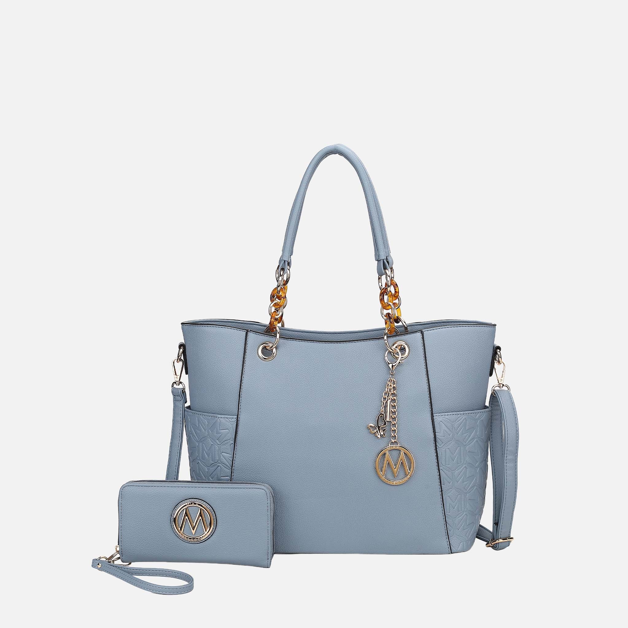 Merlina Embossed Tote Bag and Set