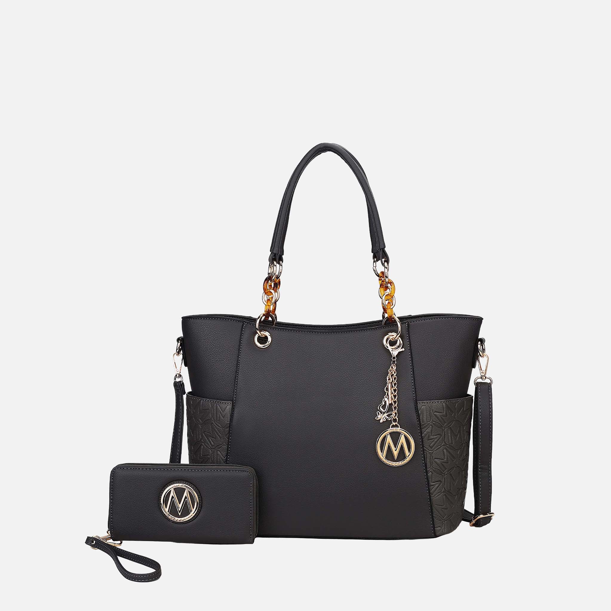 Merlina Embossed Tote Bag and Set