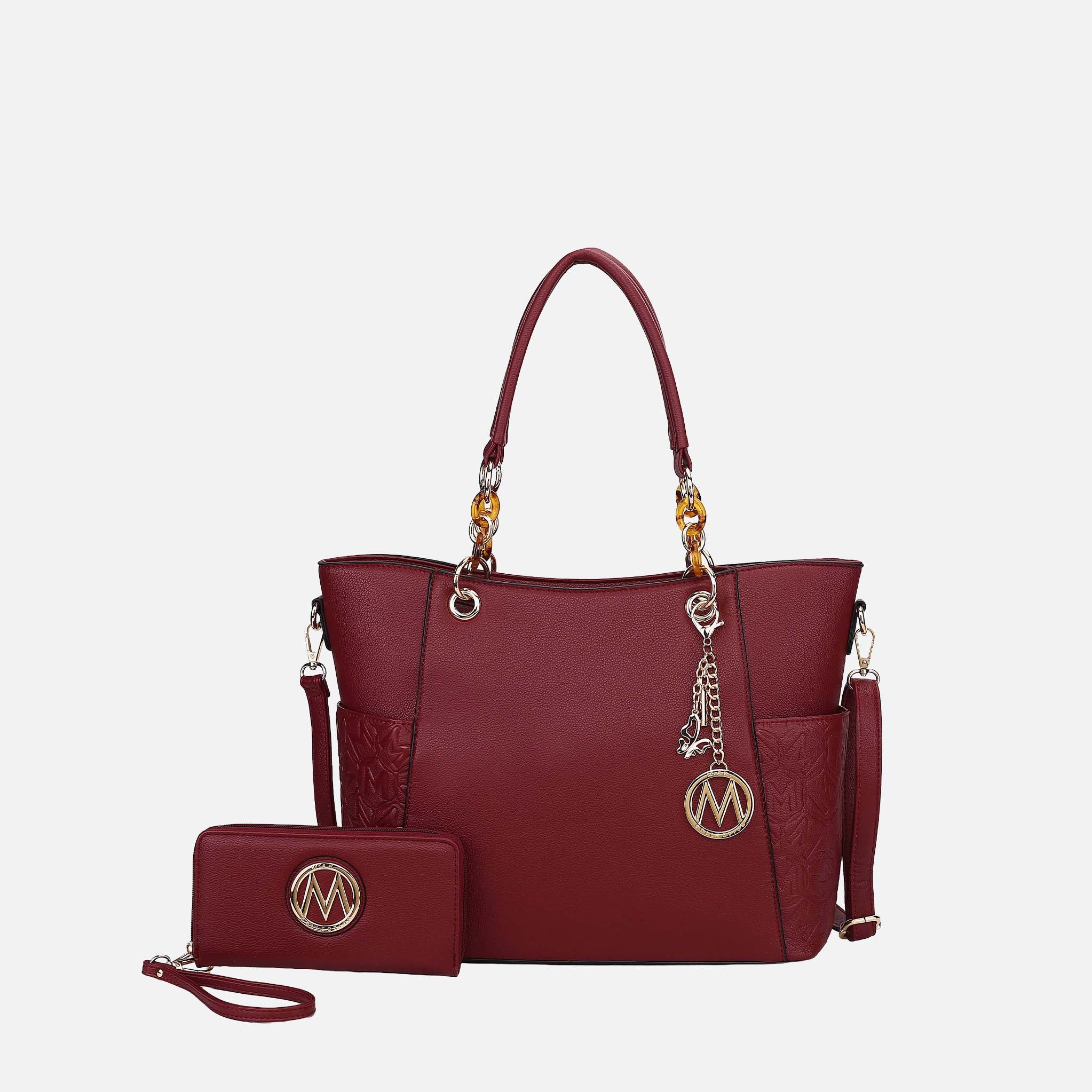 Merlina Embossed Tote Bag and Set