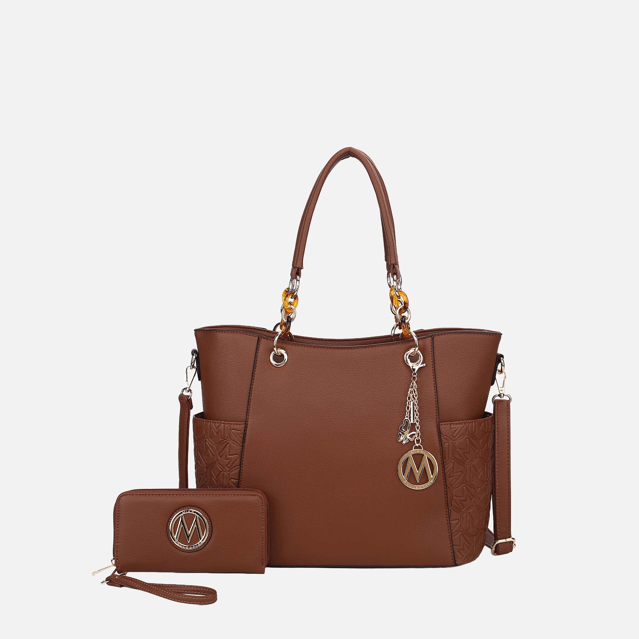 Merlina Embossed Tote Bag and Set