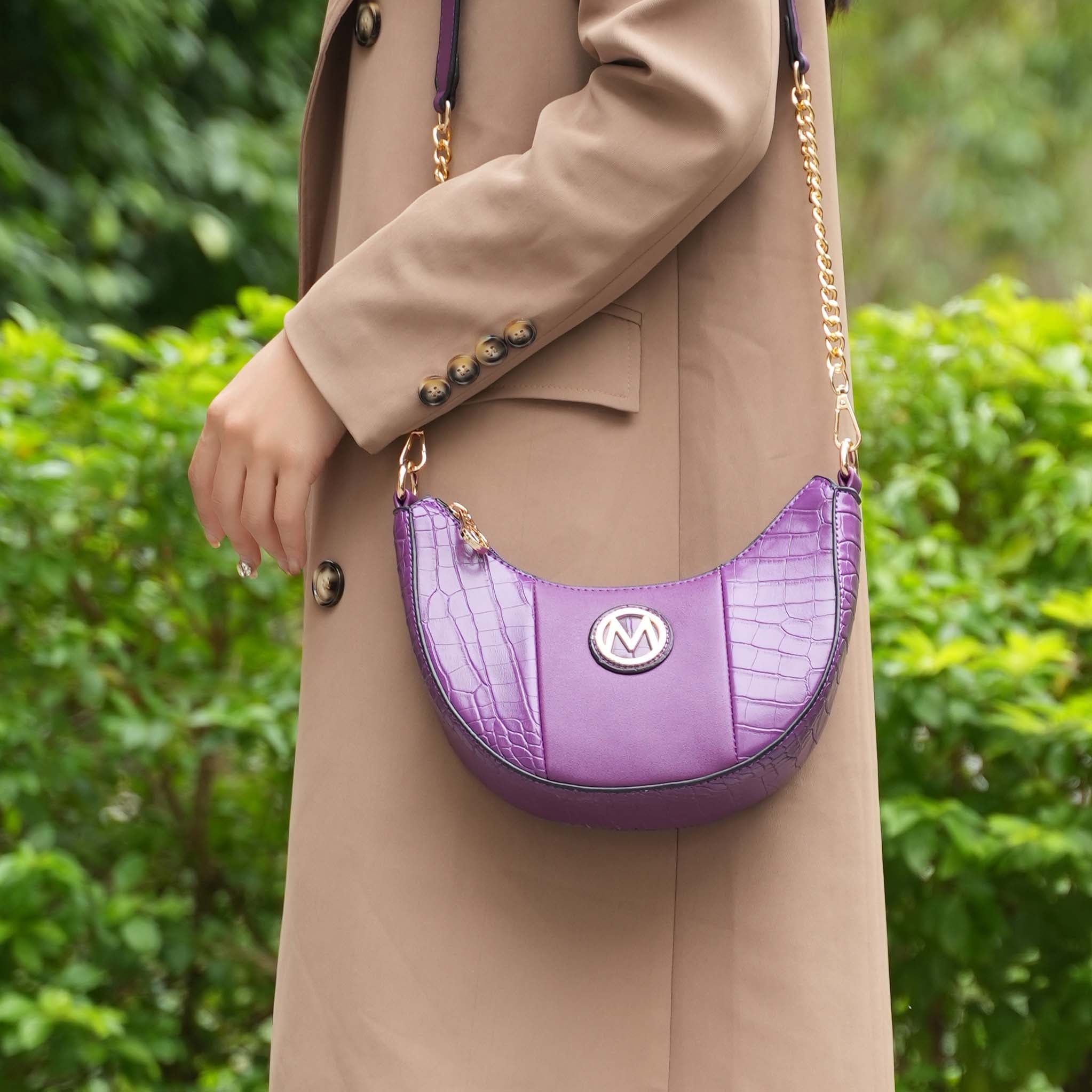 Amira Embossed Crossbody Bag