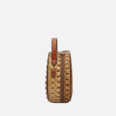Ynnari Croc Round Crossbody Bag
