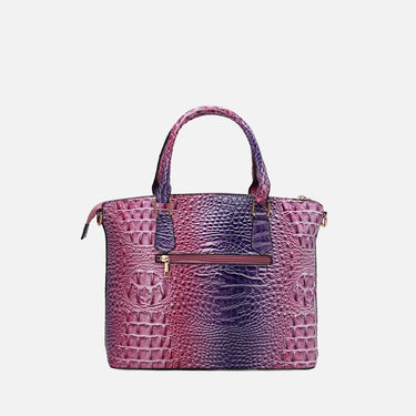 Liora Gradient Croc Shoulder Bag and Wallet Set