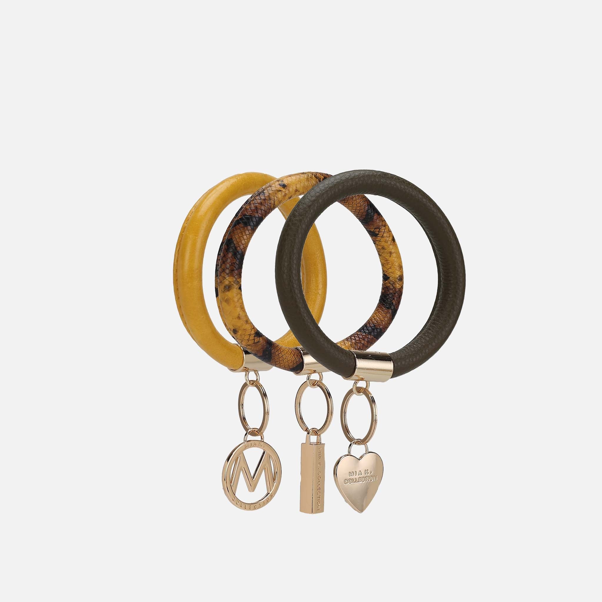 Jasmine Bangle Bracelet Keyring Set