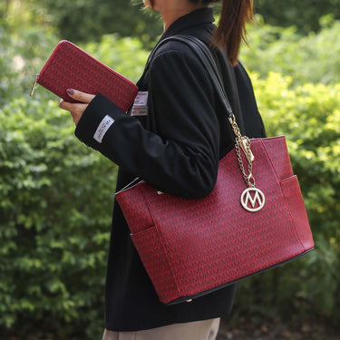 Savannah Signature Tote Bag and Wallet Set