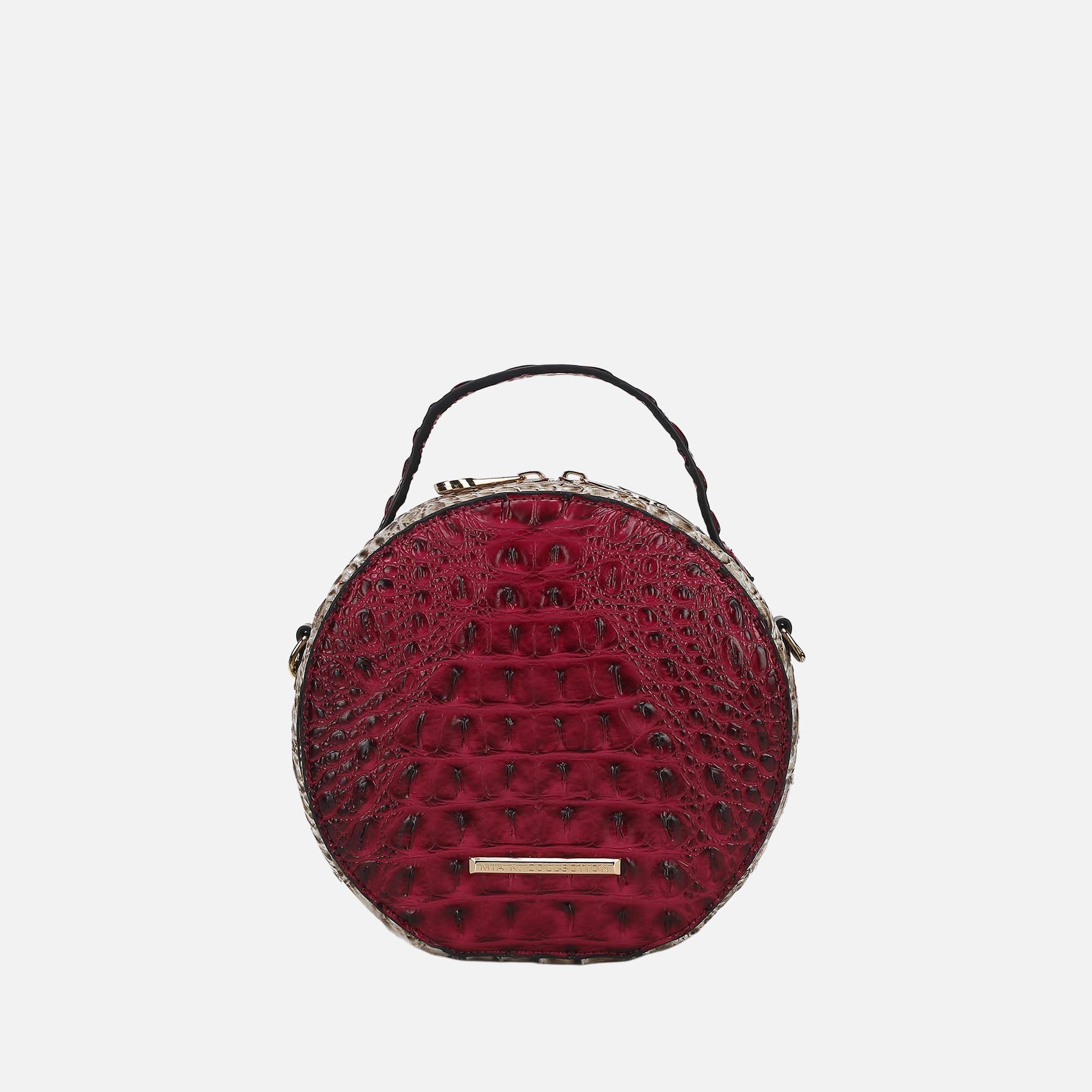 Ynnari Croc Round Crossbody Bag