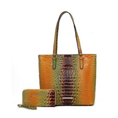 Piper Gradient Croc Tote Bag and Set