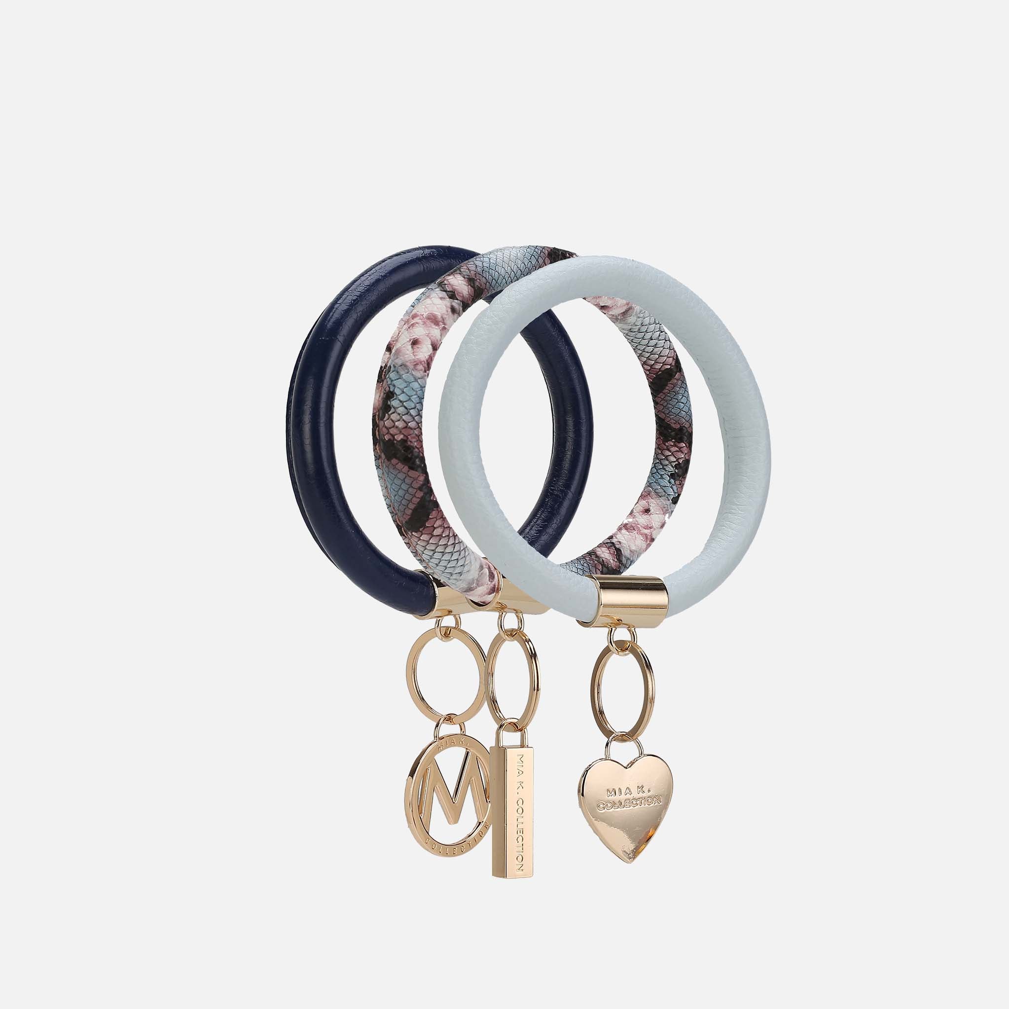 Jasmine Bangle Bracelet Keyring Set