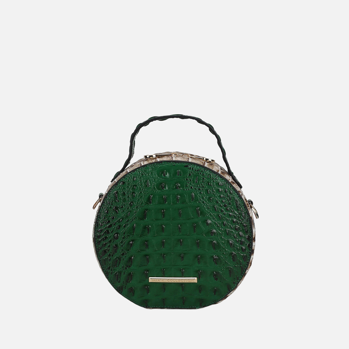 Ynnari Croc Round Crossbody Bag