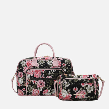 Zoe Quilted Cotton Weekender and Crossbody Bag