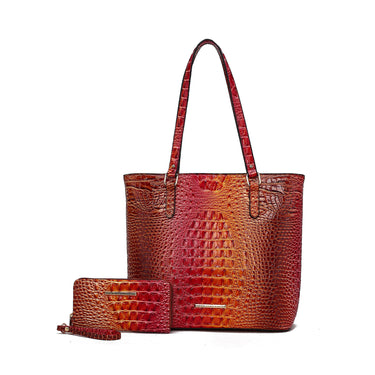 Piper Gradient Croc Tote Bag and Set