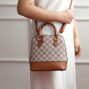 Marjorie Circular Print Satchel Bag