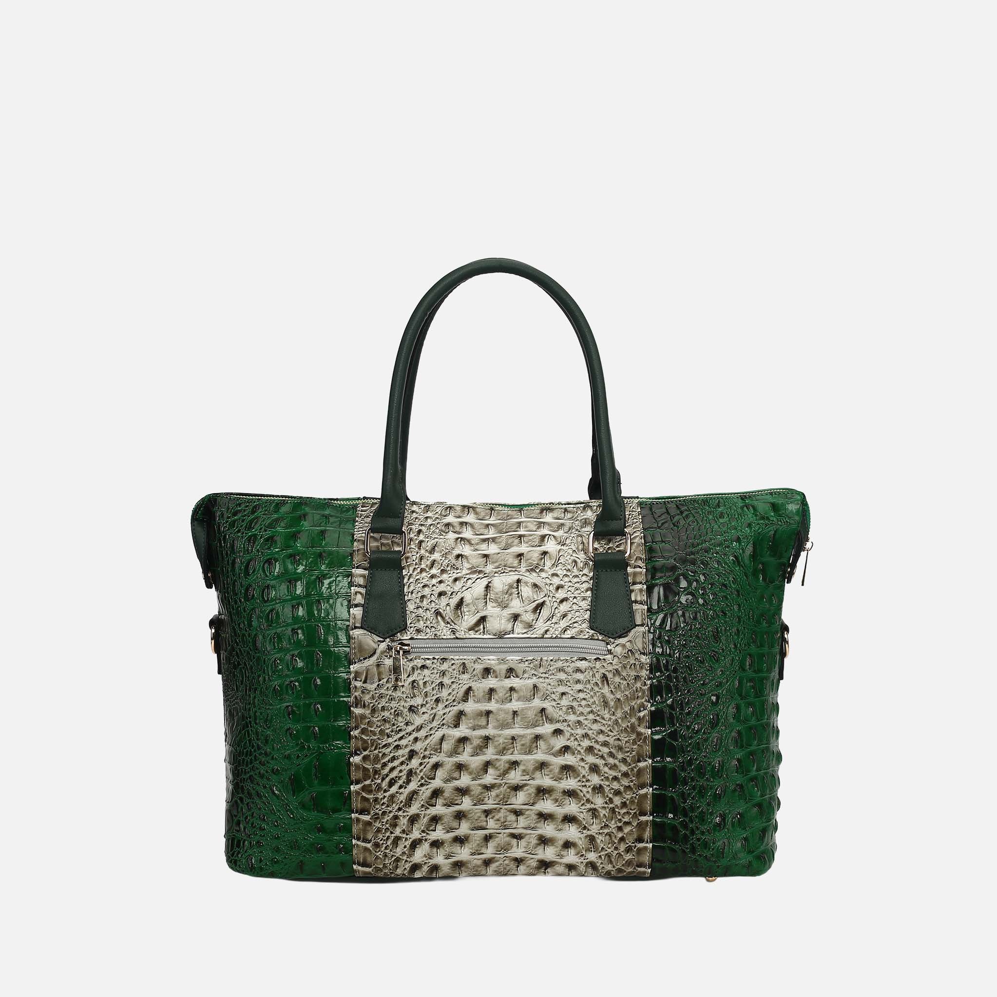 Raven Croc Embossed Duffel Bag