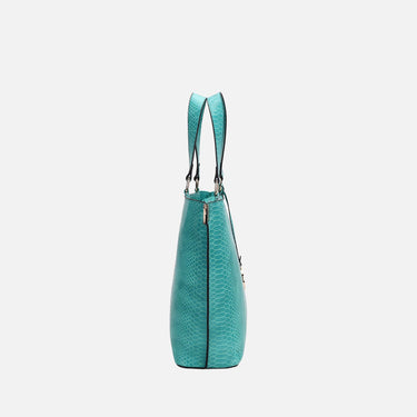 Beryl Embossed Tote Bag and Wristlet Set