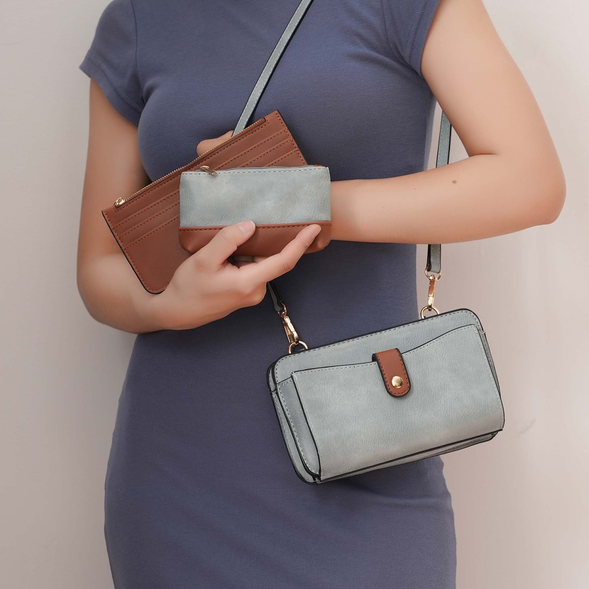 Muriel Crossbody Bag and Card Holder Set