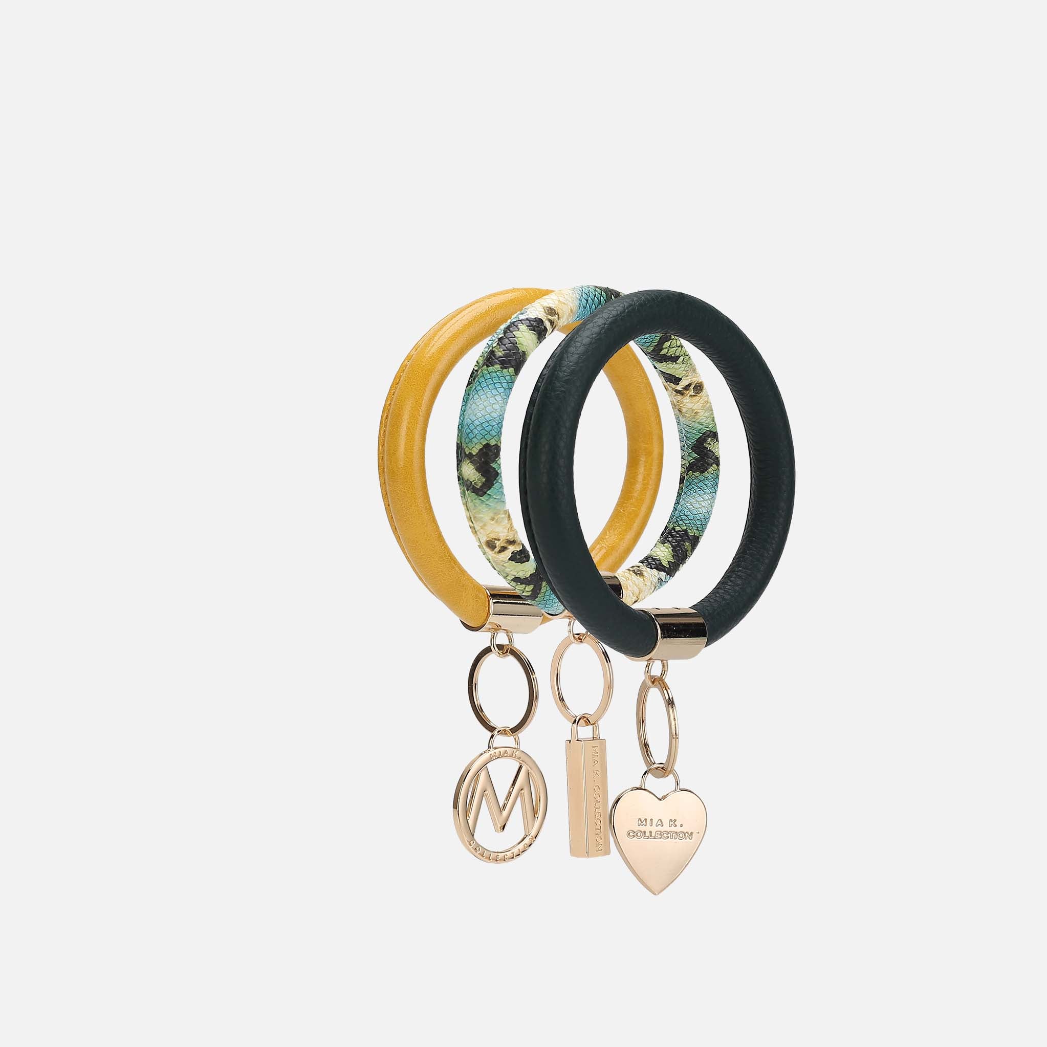 Jasmine Bangle Bracelet Keyring Set