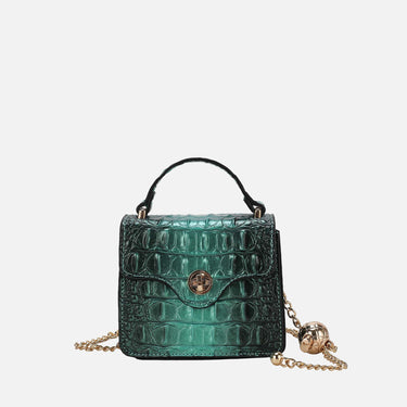 Luxe Croc-Embossed Mini Satchel