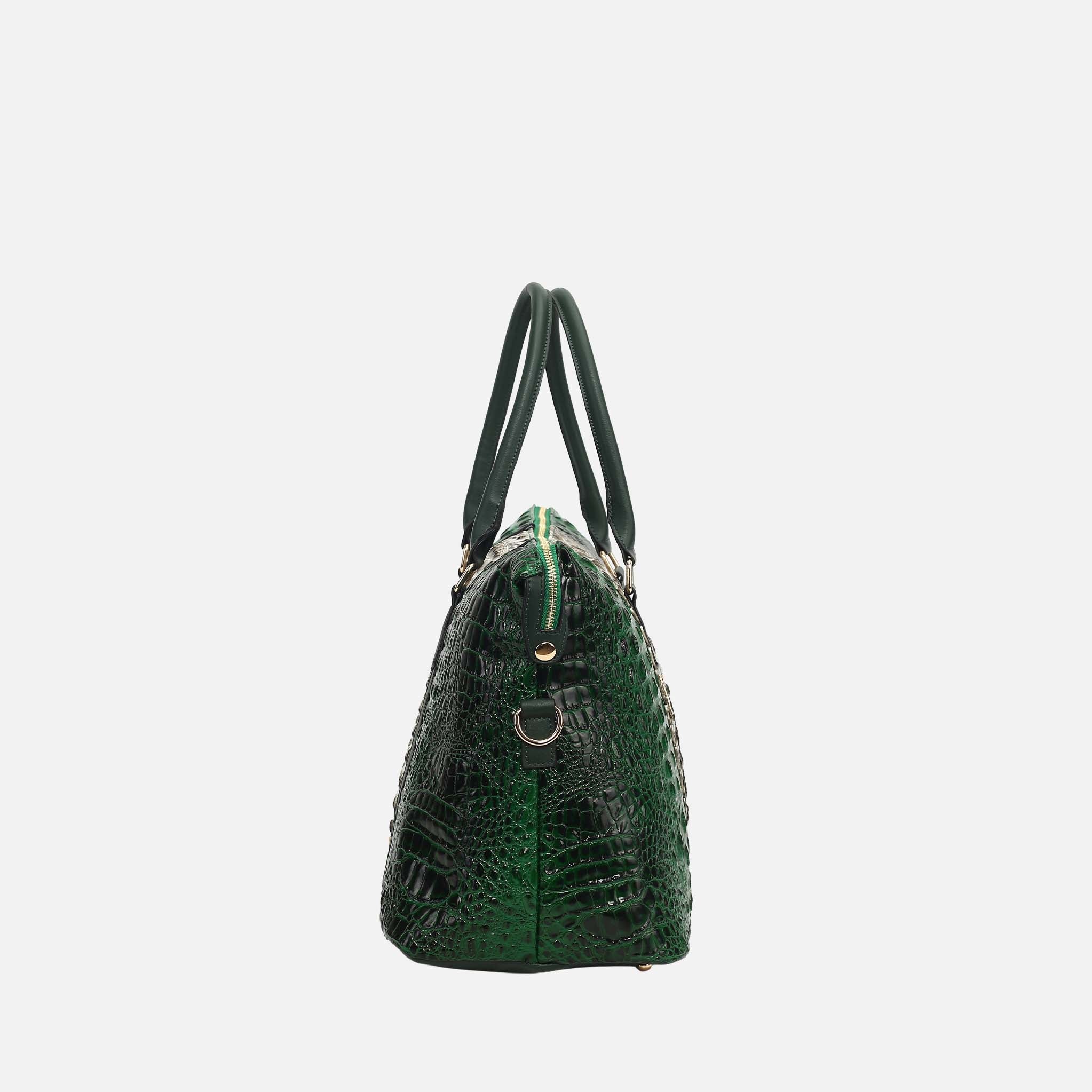 Raven Croc Embossed Duffel Bag
