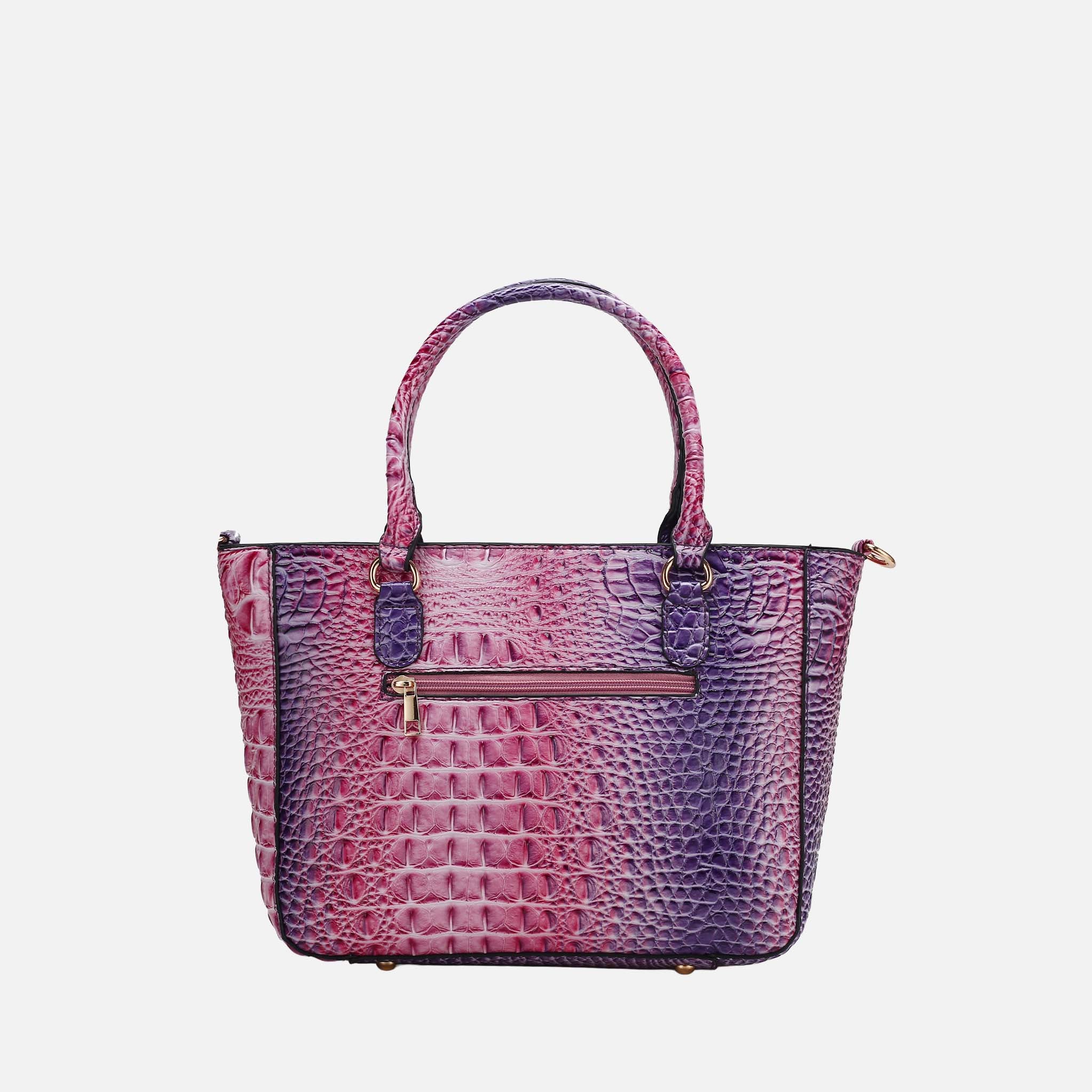 Bonnie Gradient Croc Shoulder Bag and Set