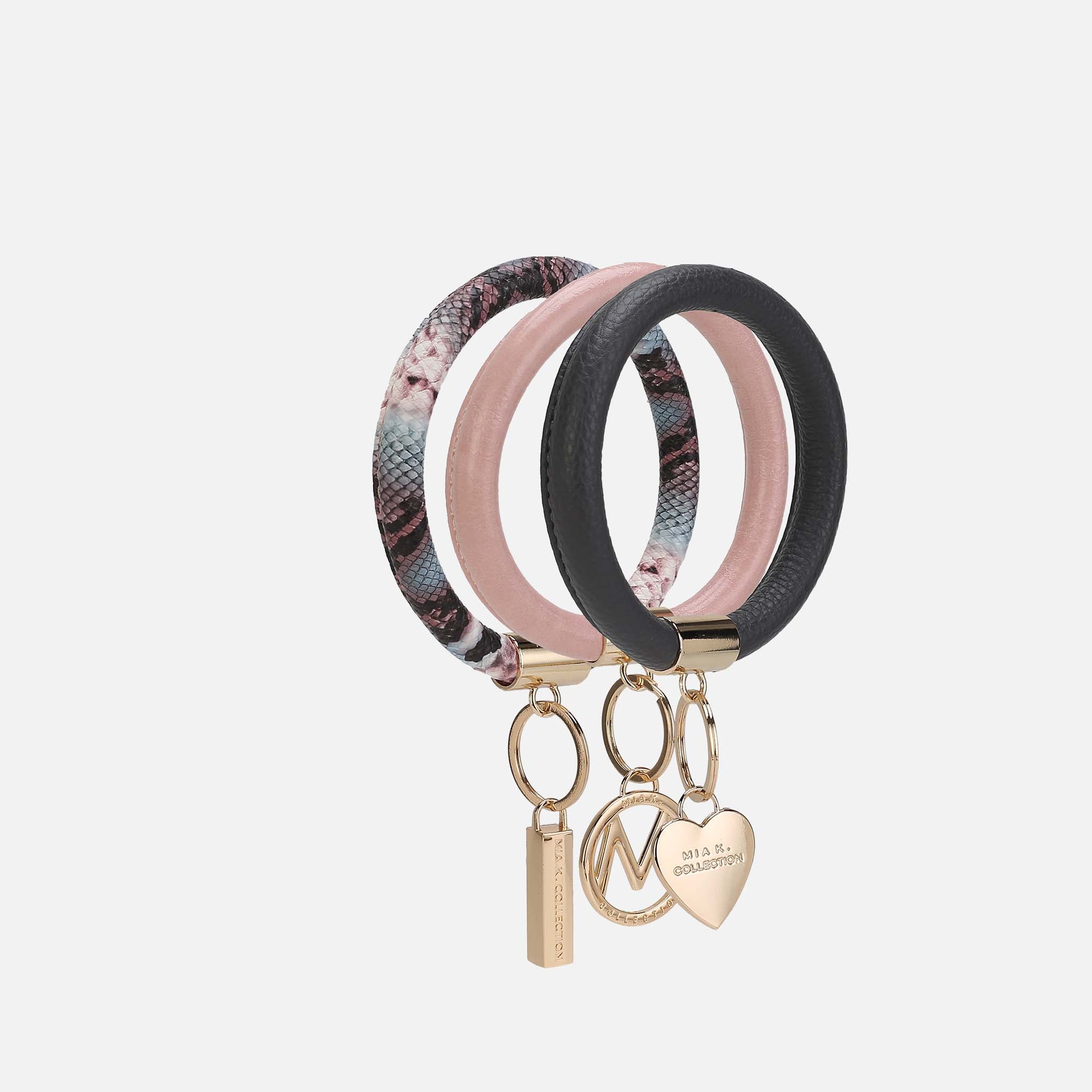 Jasmine Bangle Bracelet Keyring Set