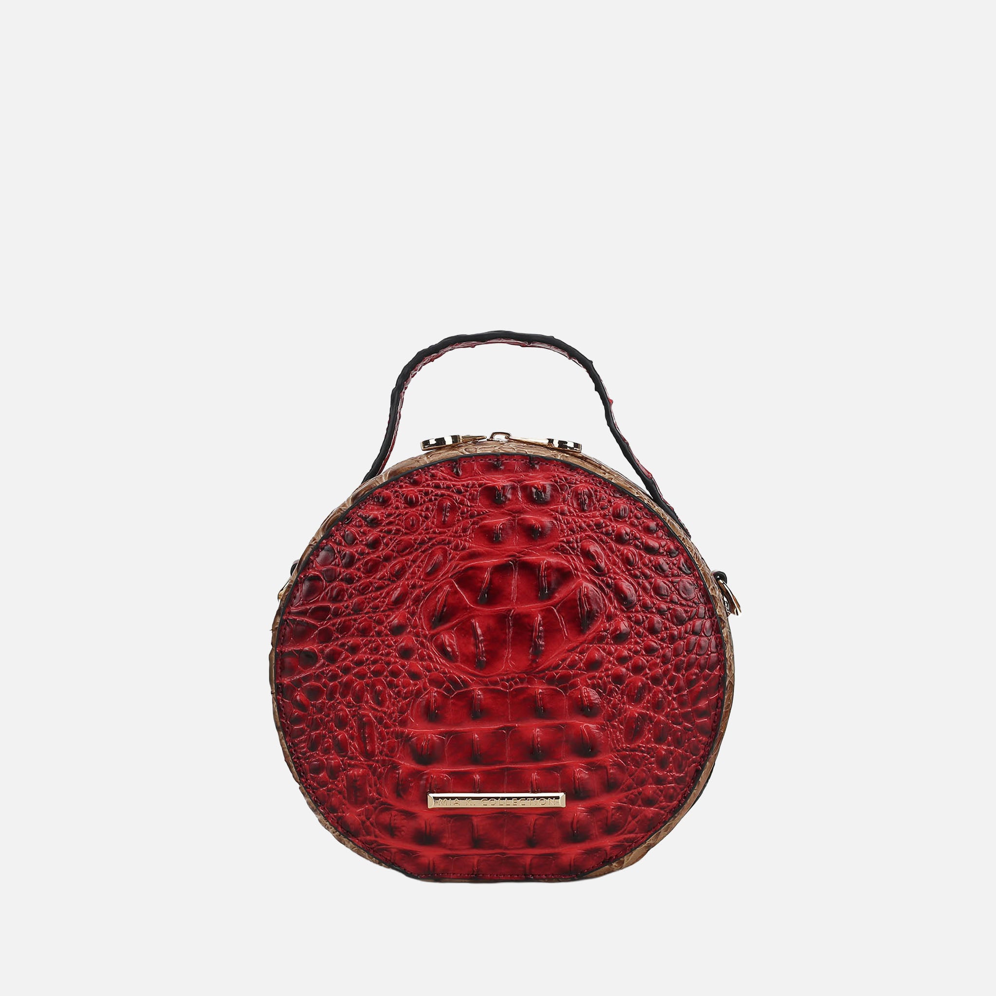 Ynnari Croc Round Crossbody Bag