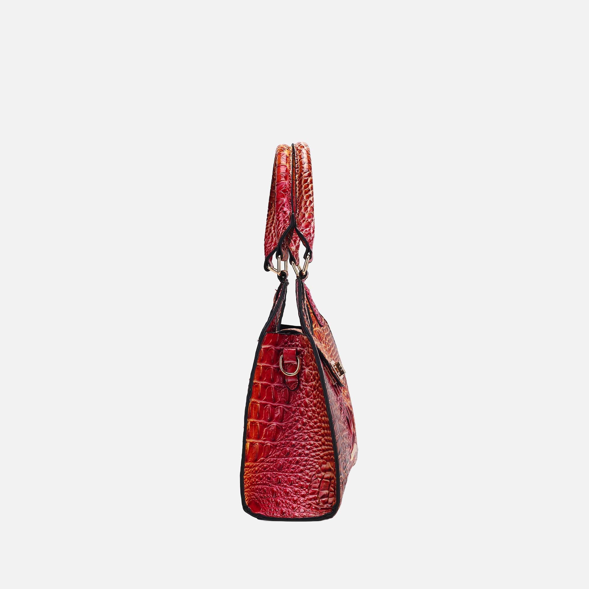 Ava Gradient Croc Tote Bag