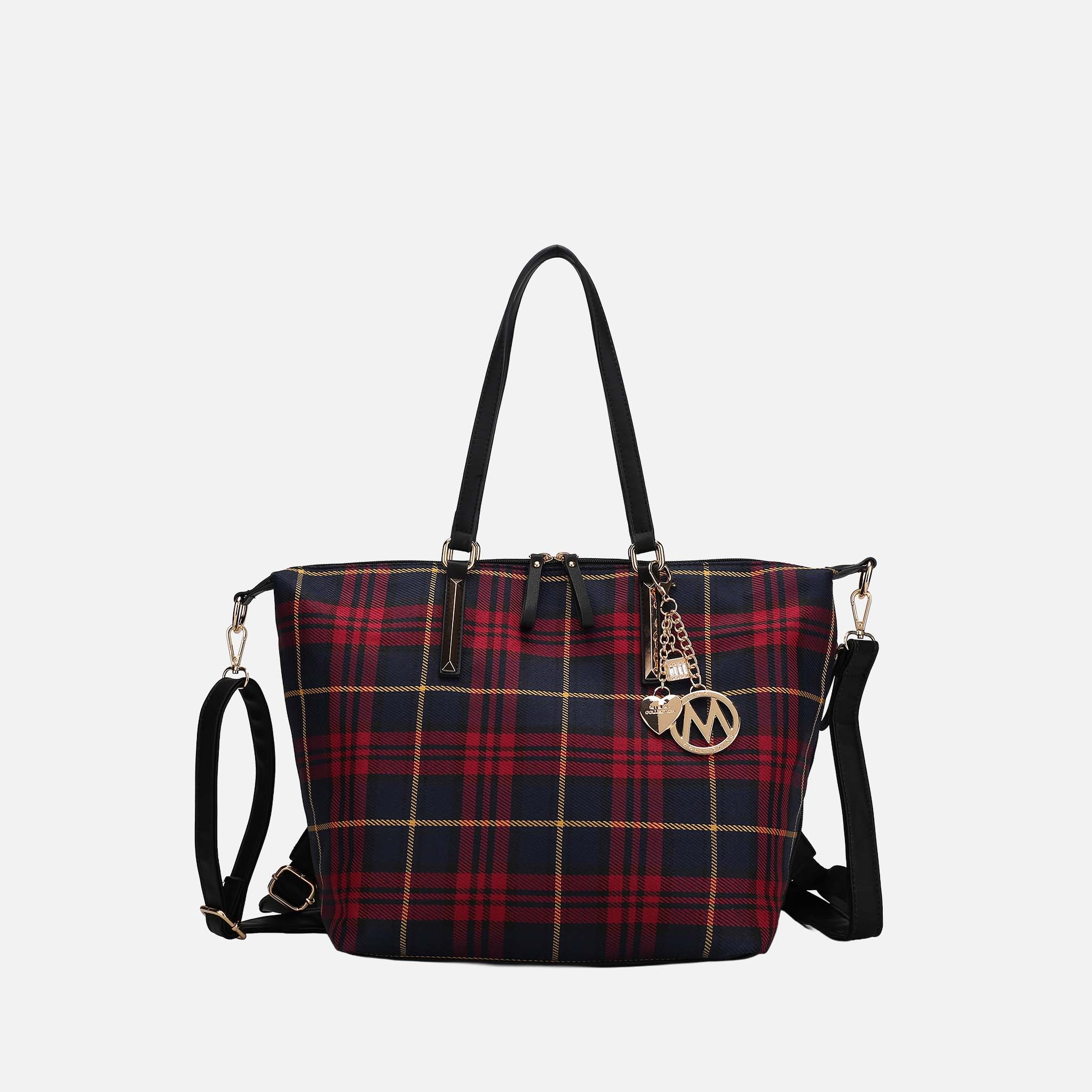MKF Collection by Mia K. Women's Layla Convertible Weekender Nylon
