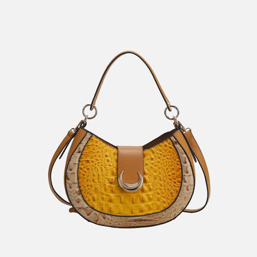 Jain Croc-Embossed Shoulder Bag